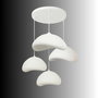 Opviq Luna-Set-Luna-30-4-T-Nua Lámpara de Araña Blanca